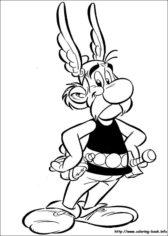 Pobarvanka Asterix