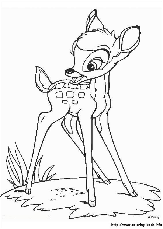 Pobarvanka Bambi