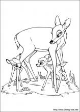 Pobarvanka Bambi