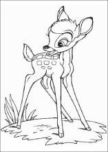 Pobarvanke Bambi