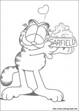 Pobarvanka Garfield