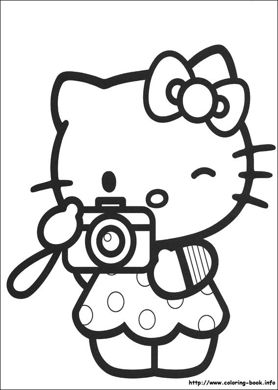 Pobarvanka Hello Kitty