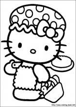 Pobarvanka Hello Kitty