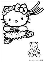 Pobarvanka Hello Kitty