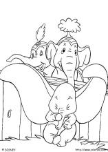 Pobarvanka Slonček Dumbo