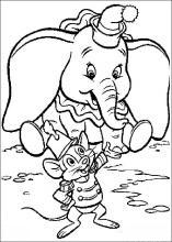 Pobarvanke Slonček Dumbo