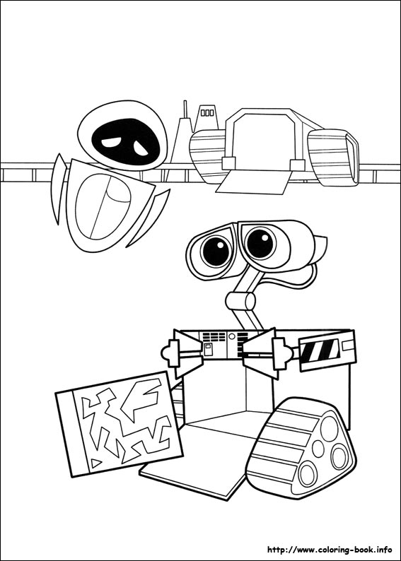 Pobarvanka Wall-e