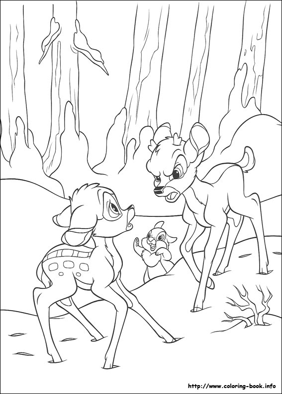 Pobarvanka Bambi 2