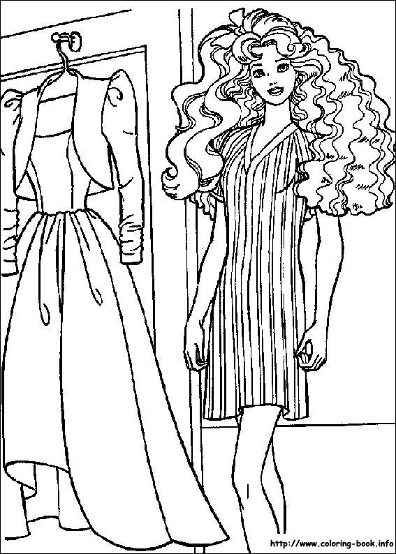 Pobarvanka Barbie
