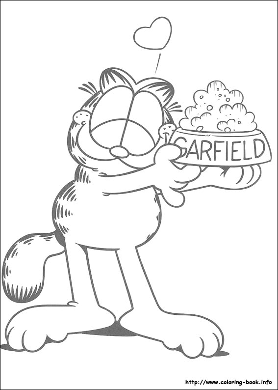 Pobarvanka Garfield