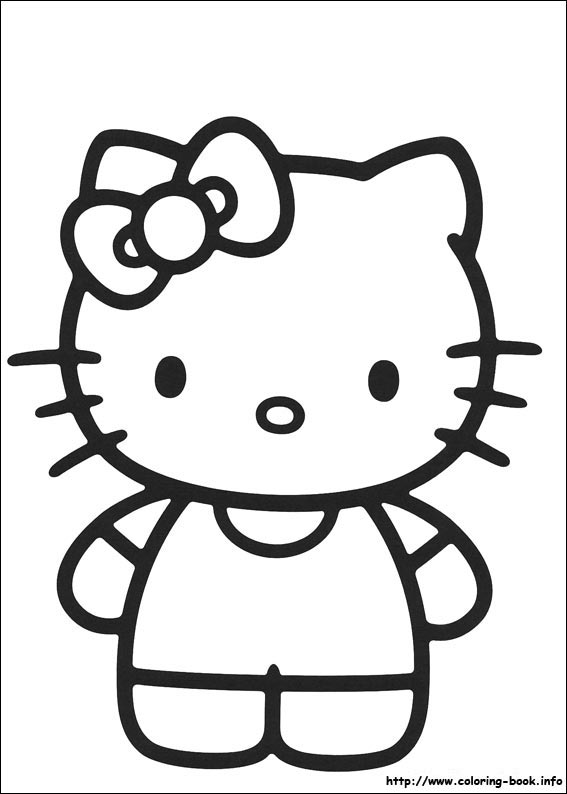 Pobarvanka Hello Kitty