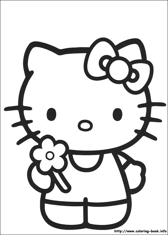 Pobarvanka Hello Kitty