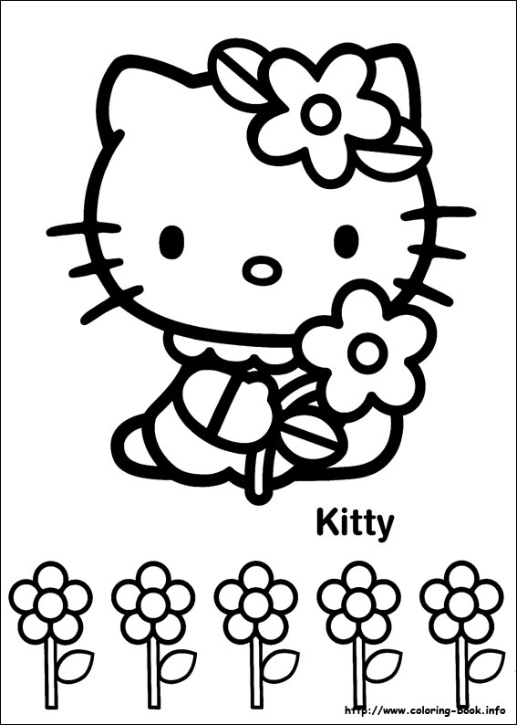 Pobarvanka Hello Kitty