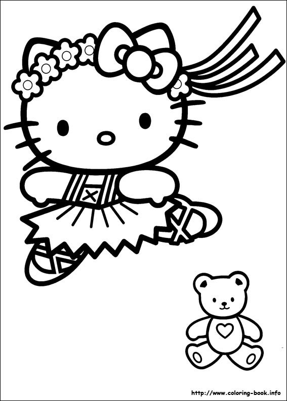 Pobarvanka Hello Kitty