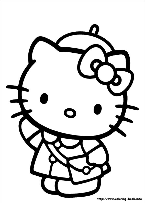 Pobarvanka Hello Kitty