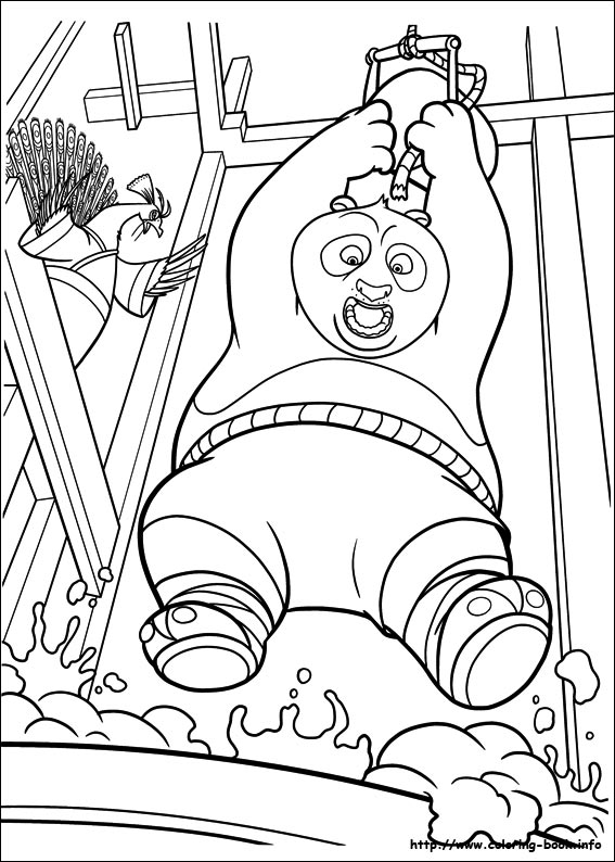 Pobarvanka Kung Fu Panda 2